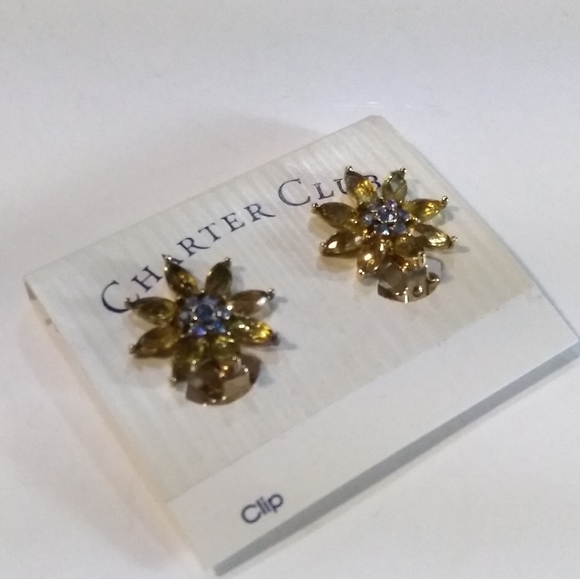 Charter Club Rhinestones Earrings - Picture 3 of 4